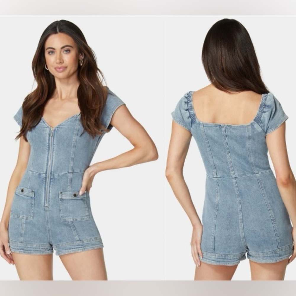 Bebe Denim Jumsuit